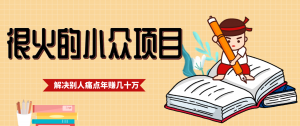 一直都很火的小众项目,抓住应届生求职痛点,这个小众项目年入几十万的底层逻辑-聊项目