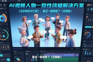 AI视频人物一致性终极解决方案(含多角色对口型)，看这一篇就够了(完整版)-聊项目